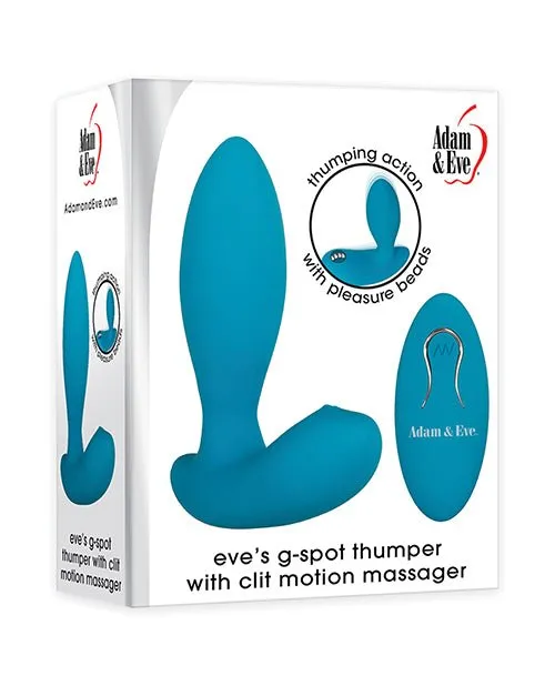 Female Sex Toys | Evolved Novelties Adam & Eve Eve's G-Spot Thumper W/clit Motion Massager - Teal