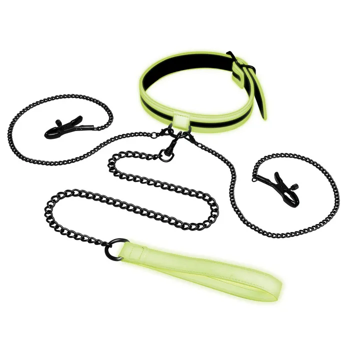 Female Sex Toys | WhipSmart WhipSmart Glow In The Dark Collar with Nipple Clips & Leash-(ws1050) Female Sex Toys | WhipSmart WhipSmart Glow In The Dark Collar with Nipple Clips & Leash-(ws1050)