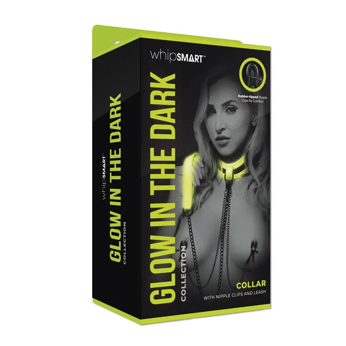 Female Sex Toys | WhipSmart WhipSmart Glow In The Dark Collar with Nipple Clips & Leash-(ws1050) Female Sex Toys | WhipSmart WhipSmart Glow In The Dark Collar with Nipple Clips & Leash-(ws1050)