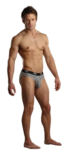 Male Sex Toys Male Power Heather Rib Enhancer Bikini Small Grey