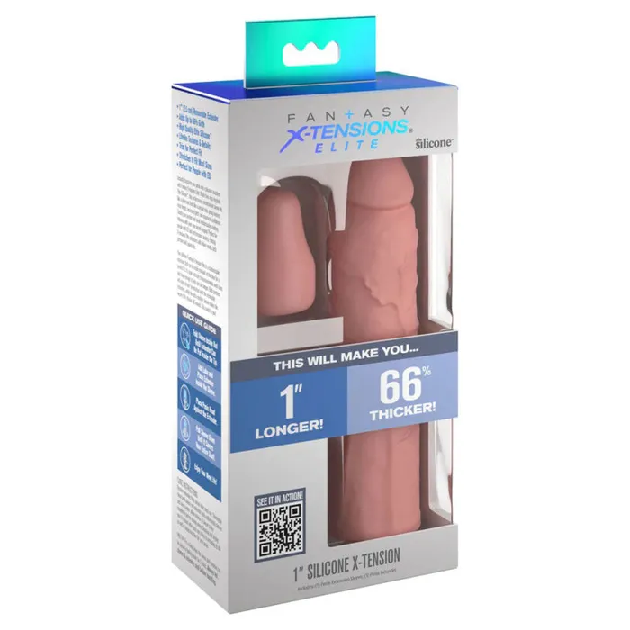 Pipedream Anal | Fantasy X-Tensions Elite 7 Inch Sleeve With 1 Inch Plug - Light Pipedream Anal | Fantasy X-Tensions Elite 7 Inch Sleeve With 1 Inch Plug - Light