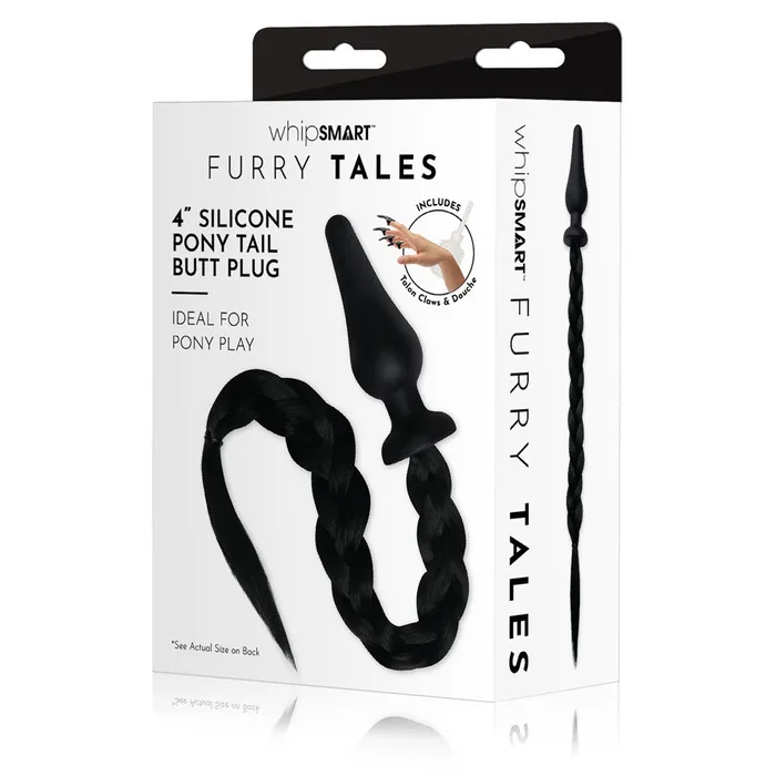 Anal WhipSmart WhipSmart Furry Tales 4 Inch Silicone Pony Tail Butt Plug Black 101 cm Anal WhipSmart WhipSmart Furry Tales 4 Inch Silicone Pony Tail Butt Plug Black 101 cm
