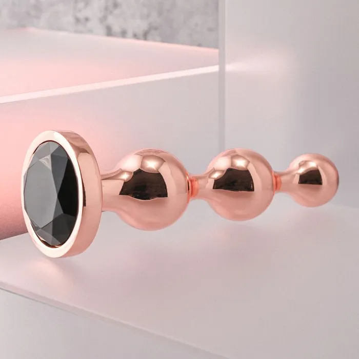 Gender X Gender X GOLD DIGGER Large Rose Gold Large Butt Plug with Black Gem Base Anal Gender X Gender X GOLD DIGGER Large Rose Gold Large Butt Plug with Black Gem Base Anal