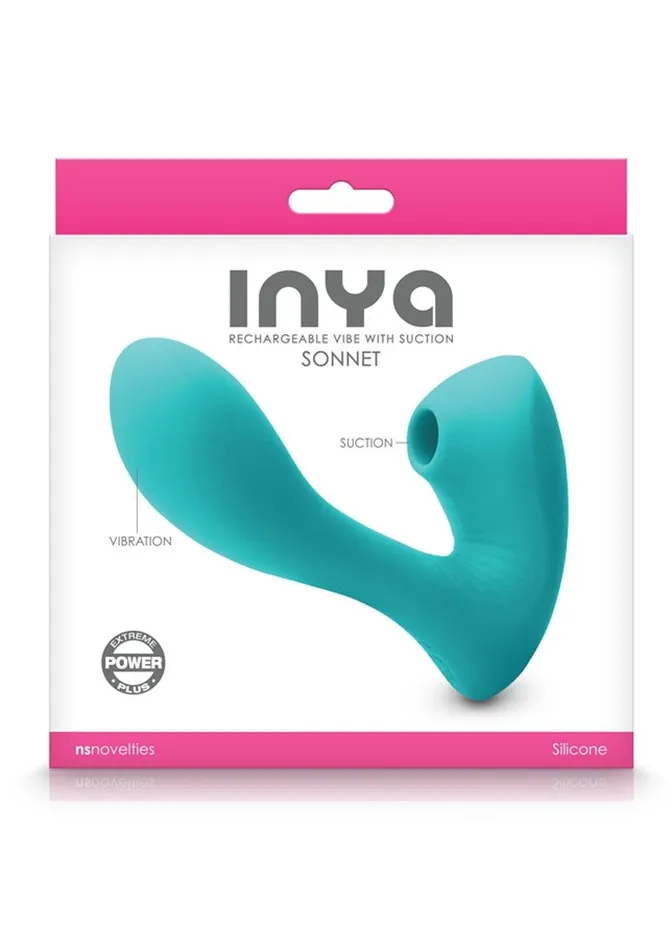 Inya Sonnet Silicone Rechargeable Vibrator with Clitoral Stimulation Inya Female Sex Toys
