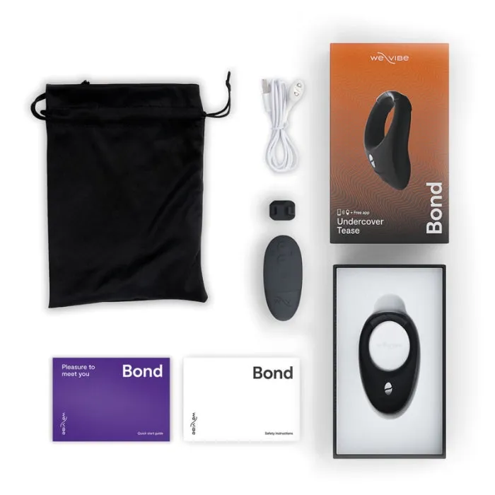 ENT Male Sex Toys WeVibe Bond Cock Ring Black App USB