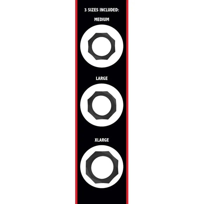 Male Sex Toys Hidden Desire Hidden Desire Extreme Heavy Cock Ring Set 3 Pieces Black Male Sex Toys Hidden Desire Hidden Desire Extreme Heavy Cock Ring Set 3 Pieces Black