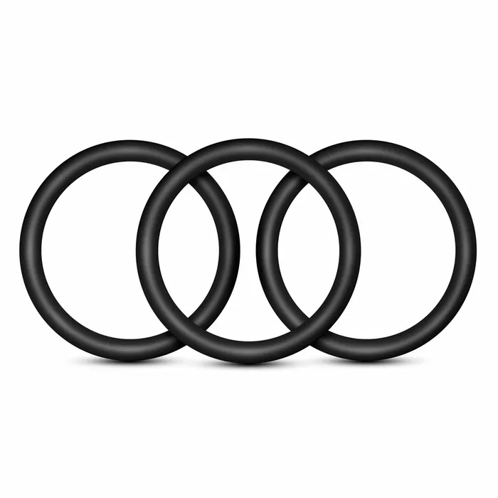 Anal Blush Novelties Performance Vs3 Pure Premium Silicone Cockrings Large Black Anal Blush Novelties Performance Vs3 Pure Premium Silicone Cockrings Large Black