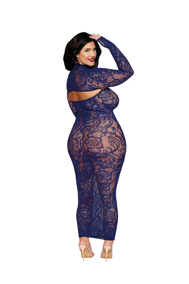 Dreamgirl Bodystockings Playsuits Bodystocking Gown and Shrug Dmnd Queen Eclipse Dreamgirl Bodystockings Playsuits Bodystocking Gown and Shrug Dmnd Queen Eclipse