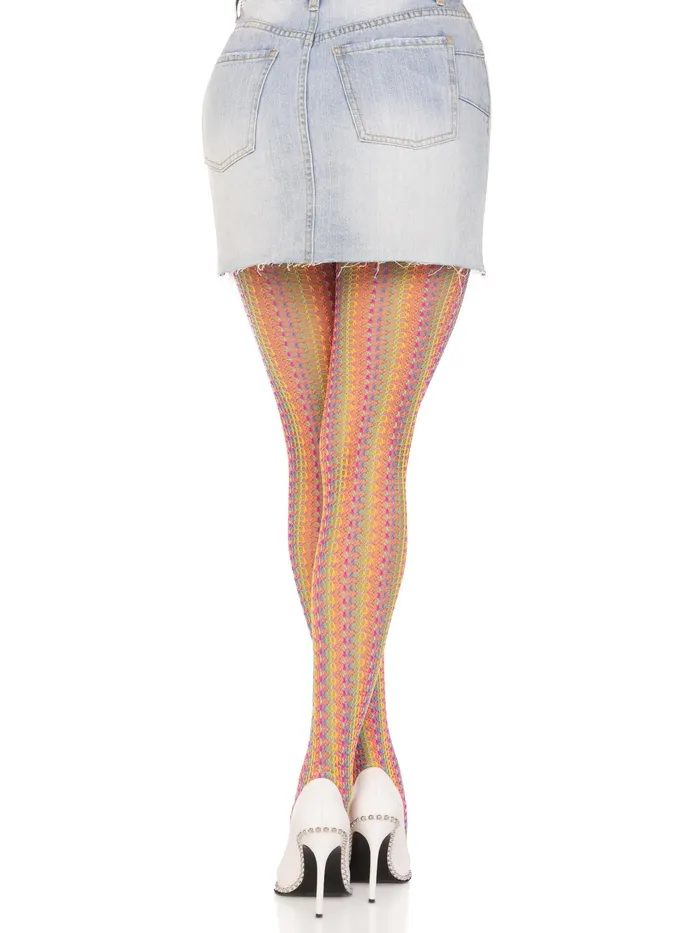 Mens Underwear Leg Avenue Rainbow Crochet Net Tights One Size Multicolor Mens Underwear Leg Avenue Rainbow Crochet Net Tights One Size Multicolor