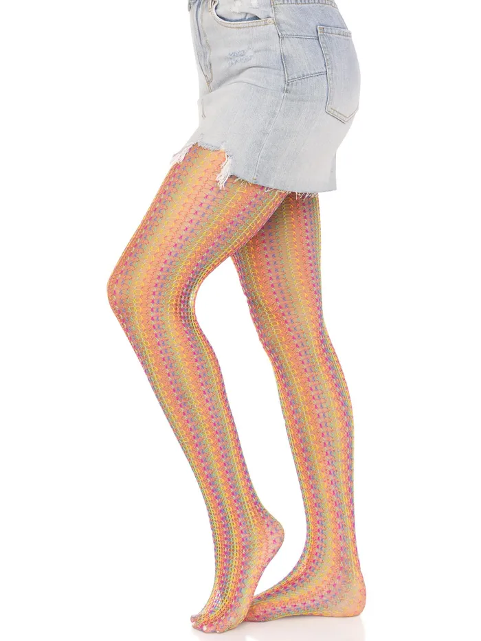 Mens Underwear Leg Avenue Rainbow Crochet Net Tights One Size Multicolor Mens Underwear Leg Avenue Rainbow Crochet Net Tights One Size Multicolor