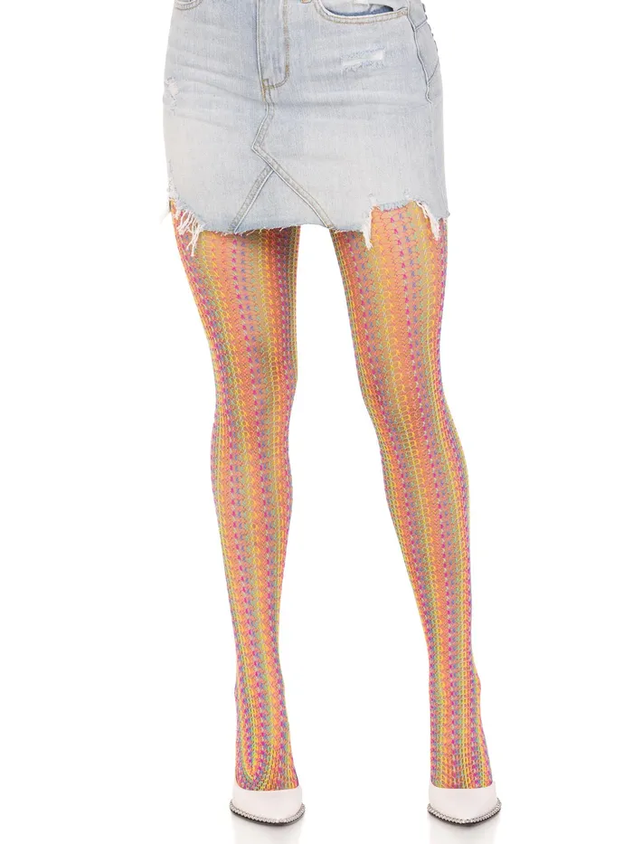 Mens Underwear Leg Avenue Rainbow Crochet Net Tights One Size Multicolor Mens Underwear Leg Avenue Rainbow Crochet Net Tights One Size Multicolor