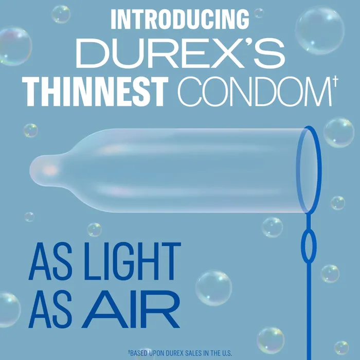 Paradise Marketing Male Sex Toys Durex Air Condom 3 Pack
