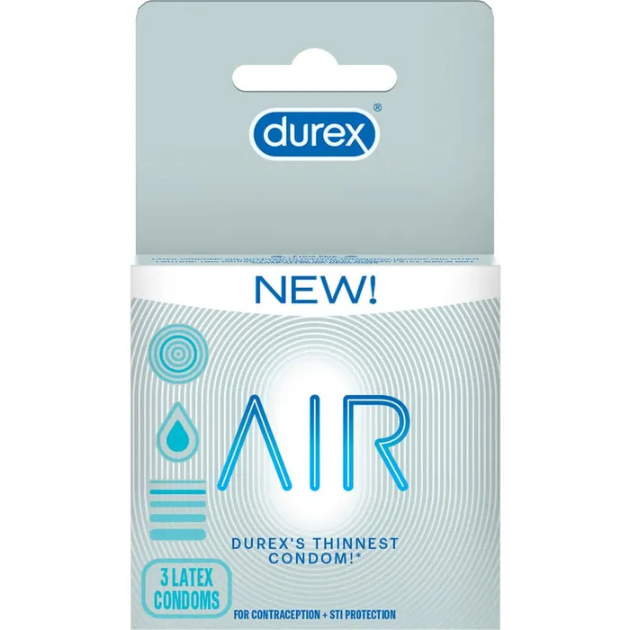 Paradise Marketing Male Sex Toys Durex Air Condom 3 Pack Paradise Marketing Male Sex Toys Durex Air Condom 3 Pack