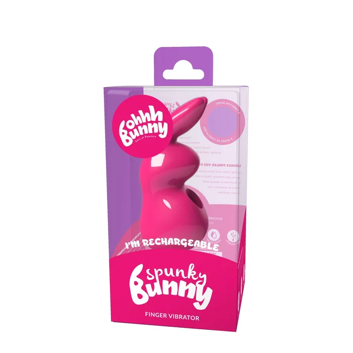 Vibrators Ohhh Bunny Spunky Bunny Finger Vibrator Pretty in Pink VeDO