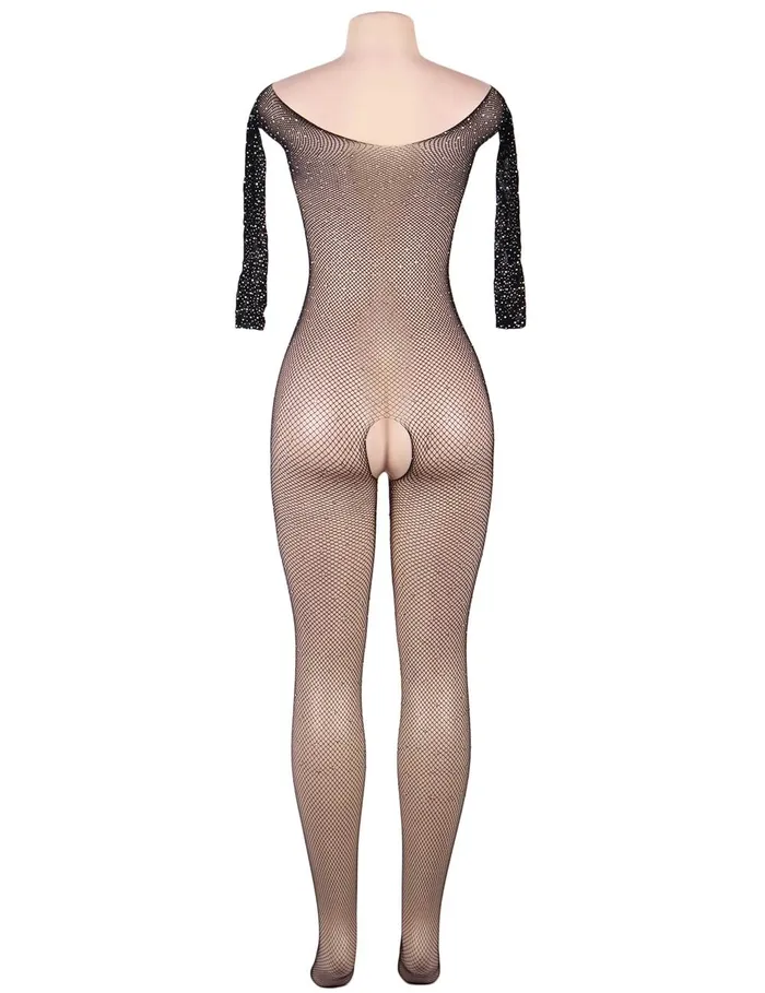 Bodystockings Playsuits YesX YesX YX864 Fishnet Sparkly Bodystocking Bodystockings Playsuits YesX YesX YX864 Fishnet Sparkly Bodystocking