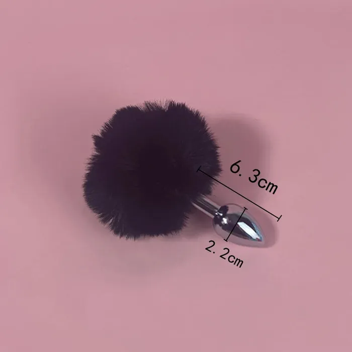 Anal Only for Fans Toys Mini Bunny Tail Butt Plug Cosplay Anal Beads Metal Butt Plug Dildo BDSM Beginner Anal Plug Massage Balls Sex Toys for Men Women