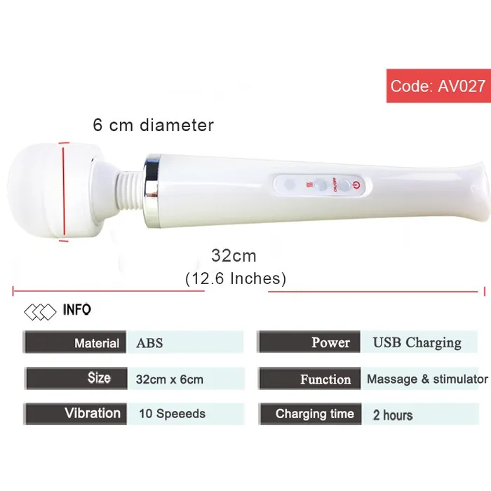 soniker Female Sex Toys AV Magic Wand Powerful Vibrators for Women G Spot Body Massager soniker Female Sex Toys AV Magic Wand Powerful Vibrators for Women G Spot Body Massager