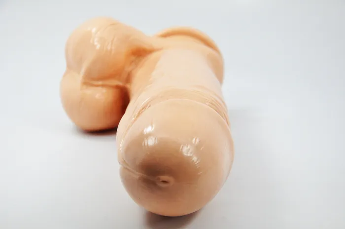 Cloud 9 Novelties Dildos Cloud 9 Thick Dong WBalls Suction Flesh 9in