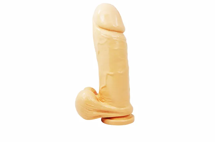 Cloud 9 Novelties Dildos Cloud 9 Thick Dong WBalls Suction Flesh 9in