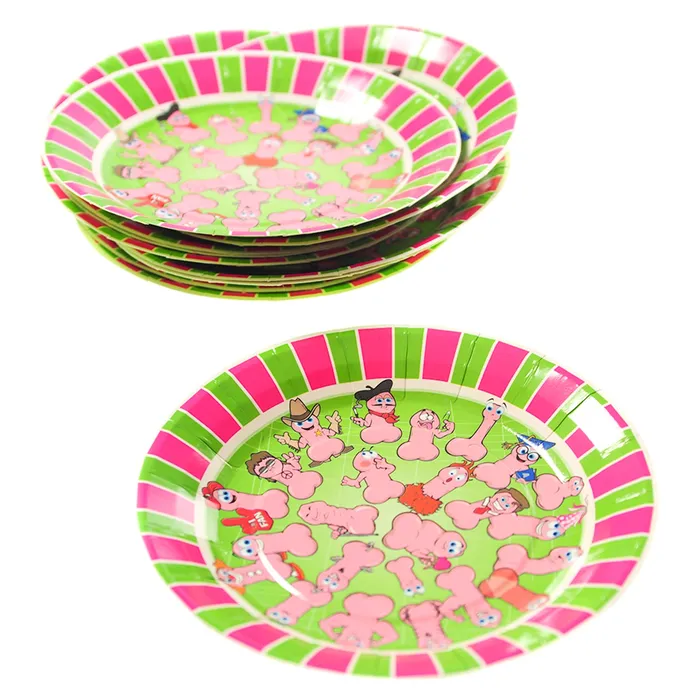 Wild Willys Party Plates Ball and Chain Vibrators