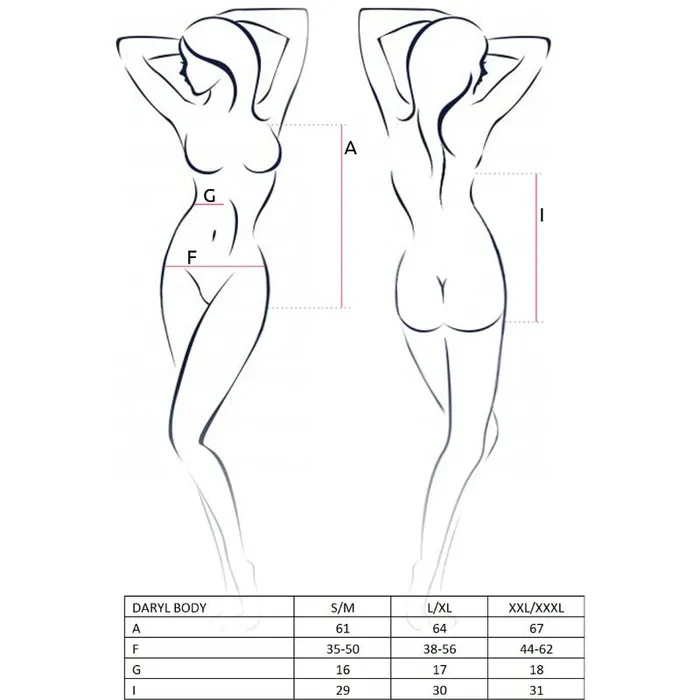 Female Sex Toys PASSION WOMAN TEDDIES BODY DARYL PASSION WOMAN
