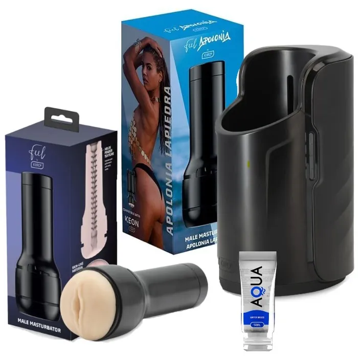 KIIROO KIIROO KEON FEEL APOLONIA LAPIEDRA FEEL STROKER AQUA QUALITY 50 ML Male Sex Toys KIIROO KIIROO KEON FEEL APOLONIA LAPIEDRA FEEL STROKER AQUA QUALITY 50 ML Male Sex Toys