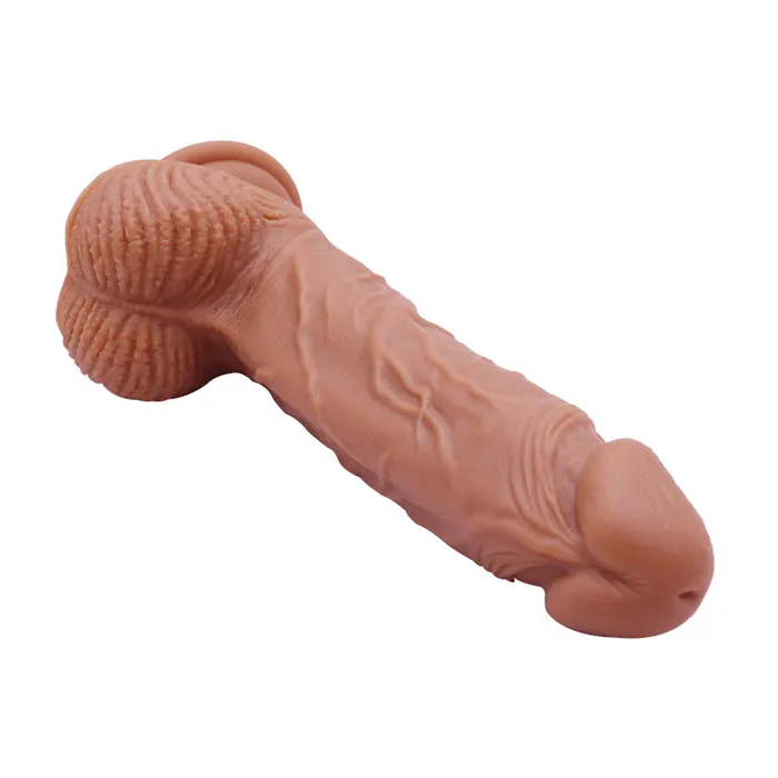Dildos TooTimidcom 85 Inch Realistic Brown Silicone Dildo With Balls