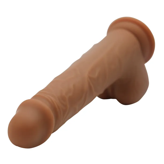 Female Sex Toys Pink BOB Realistic 8 Inch Ultra Veined Silicone Dildo With Balls
