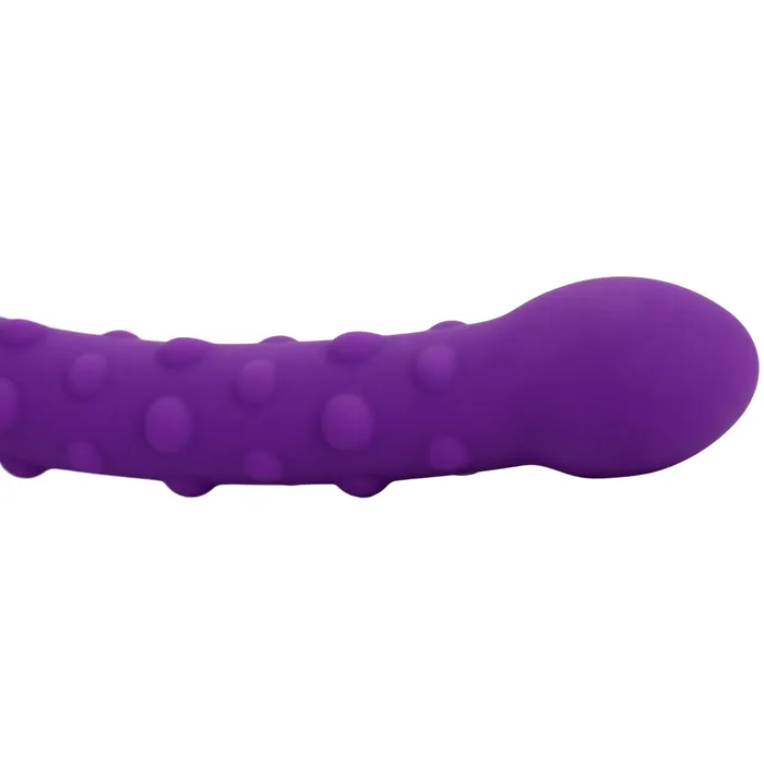 Pink BOB Female Sex Toys Nubby Silicone Anal Dildo With Handle